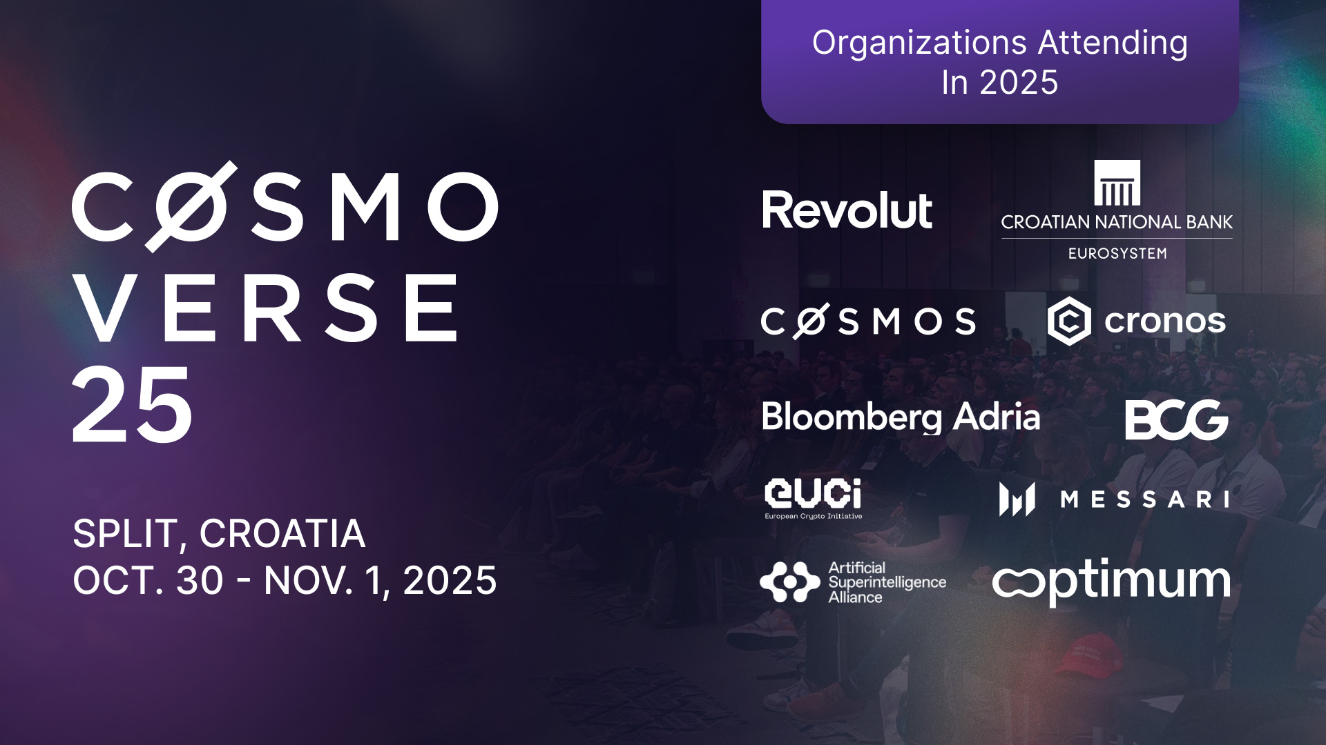 Cosmoverse 2025 Split Croatia